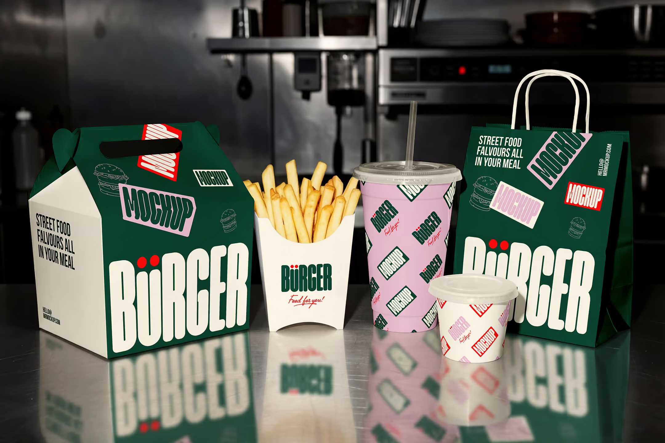 Custom click & collect packaging for an in-store pickup order