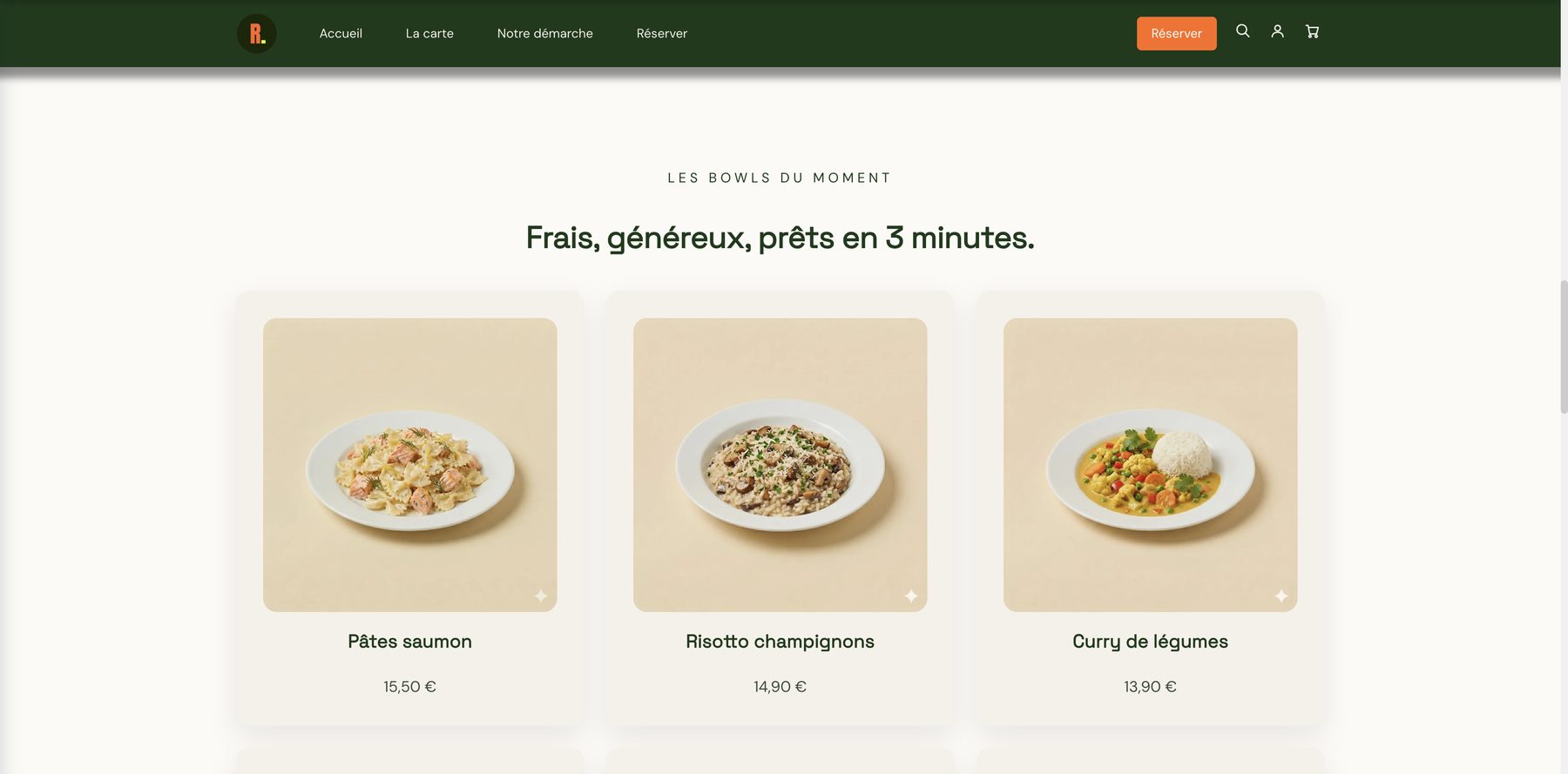 Boutique en ligne d'un client Gillia, côté visiteur